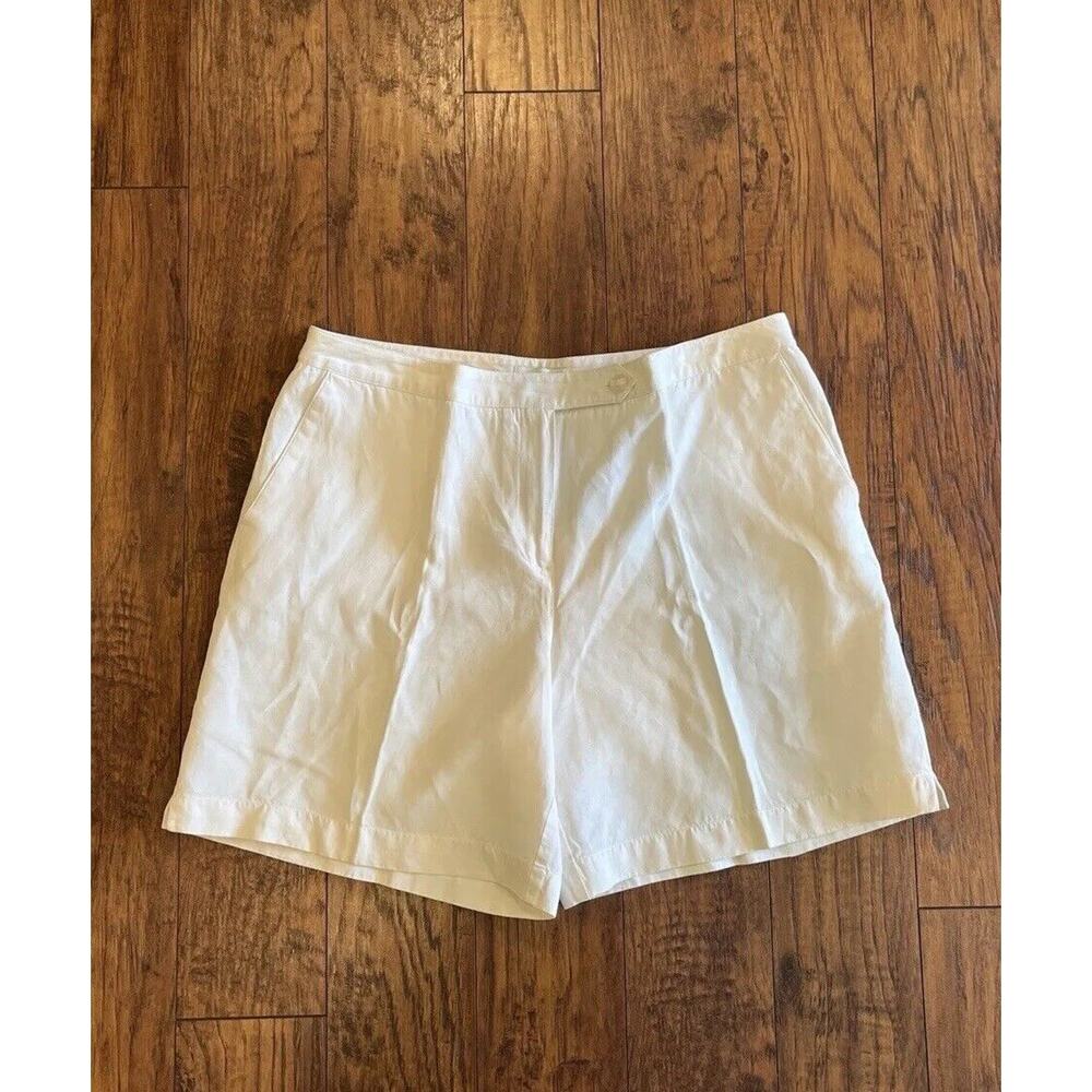 Liz Golf Women’s White Casual Mid Thigh Shorts With Pockets Size XL